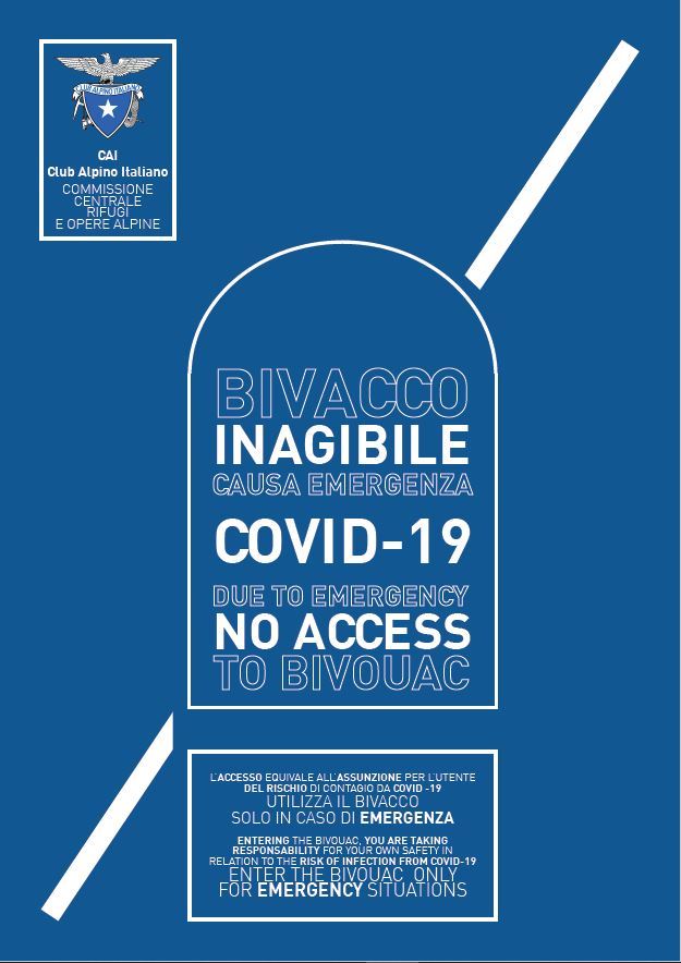 Cartello Bivacco COVID19